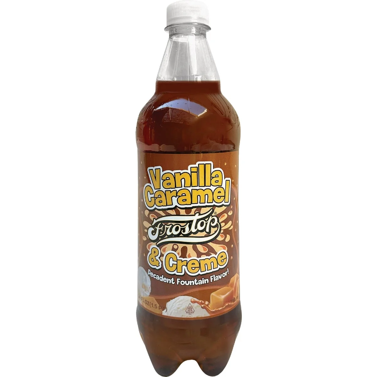 High-Performance Frostop 24 Oz. Vanilla Caramel Cream Soda Long-Lasting