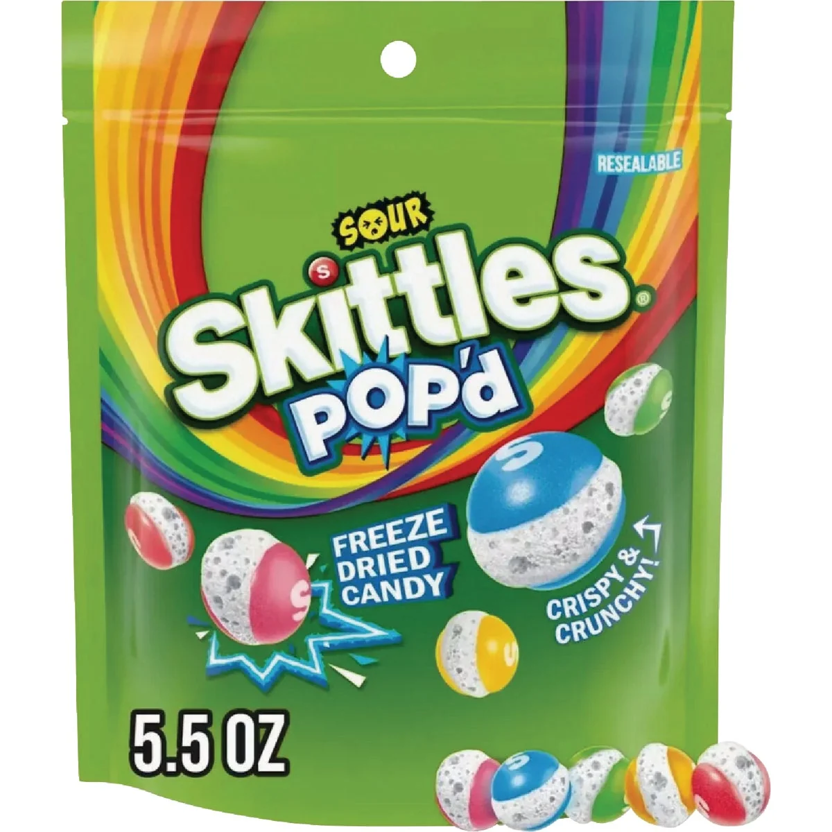 Excellent Skittles Pop'd 5.5 Oz. Sour Candy Modern