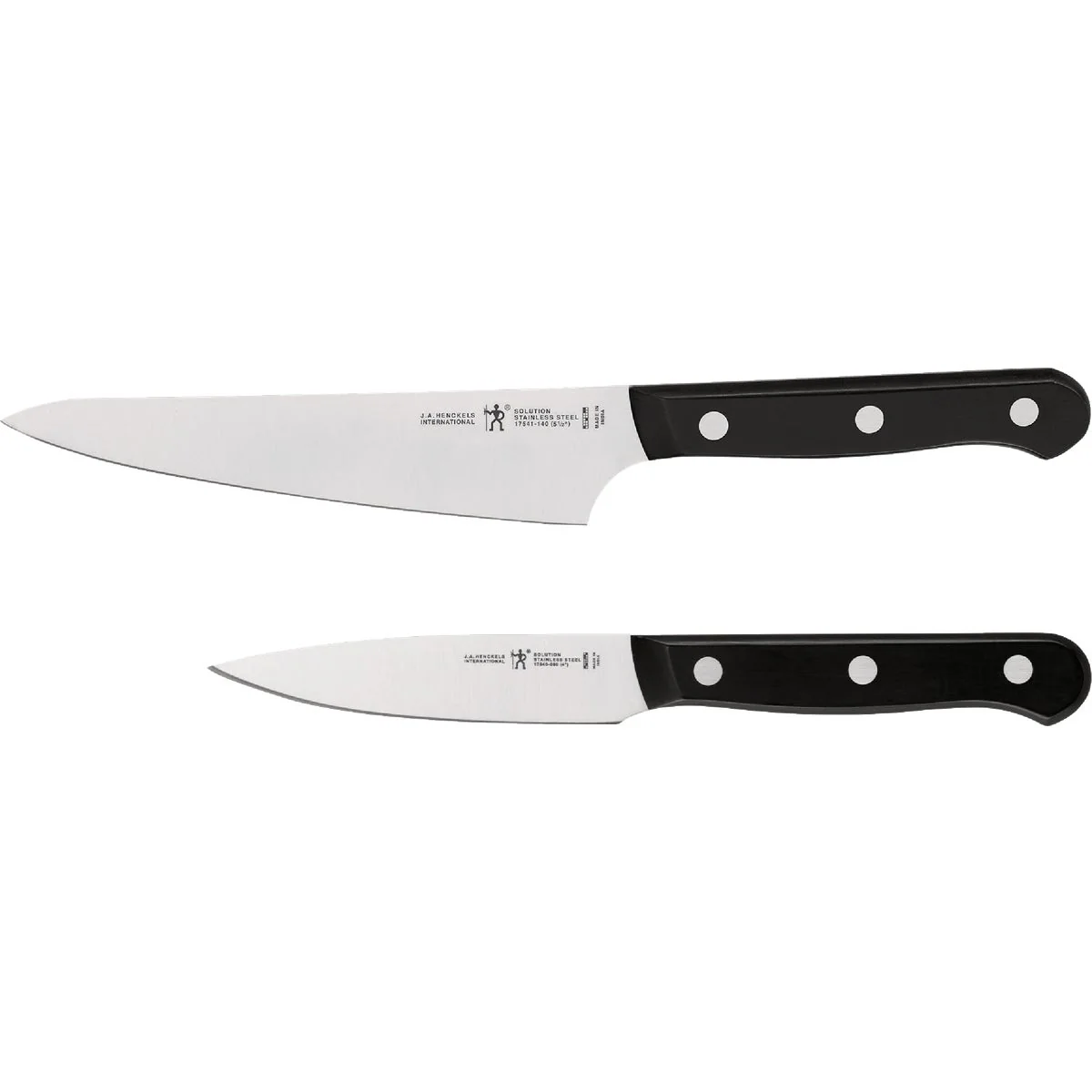 Certified J. A. Henckels International Solution 2-Piece Prep Knife Set with Paring Knife and Prep Knife Breathable