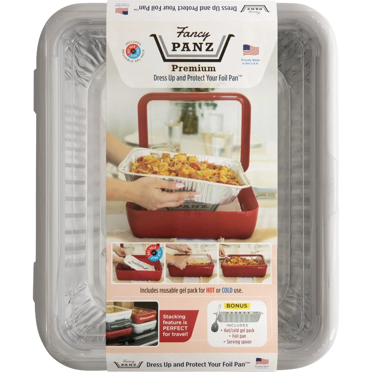 Clean Fancy Panz Premium Marble Baking Carrier with Hot Cold Gel Pack Original Design