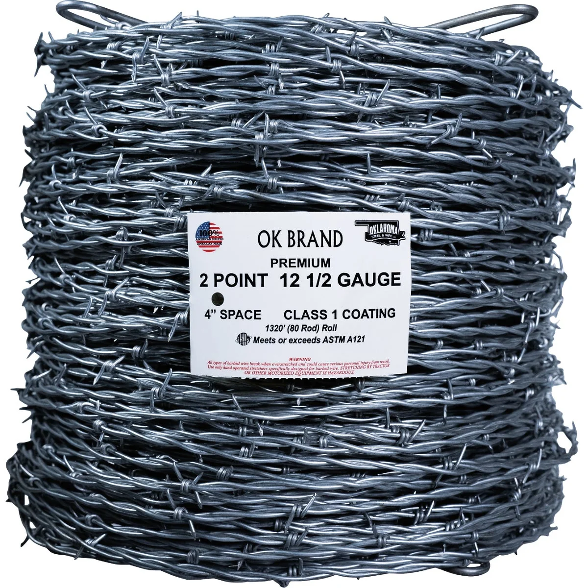 Effective Oklahoma Steel 1320 Ft. x 12.5 Ga. 2 Pt. 4 In. Barbed Wire Smart
