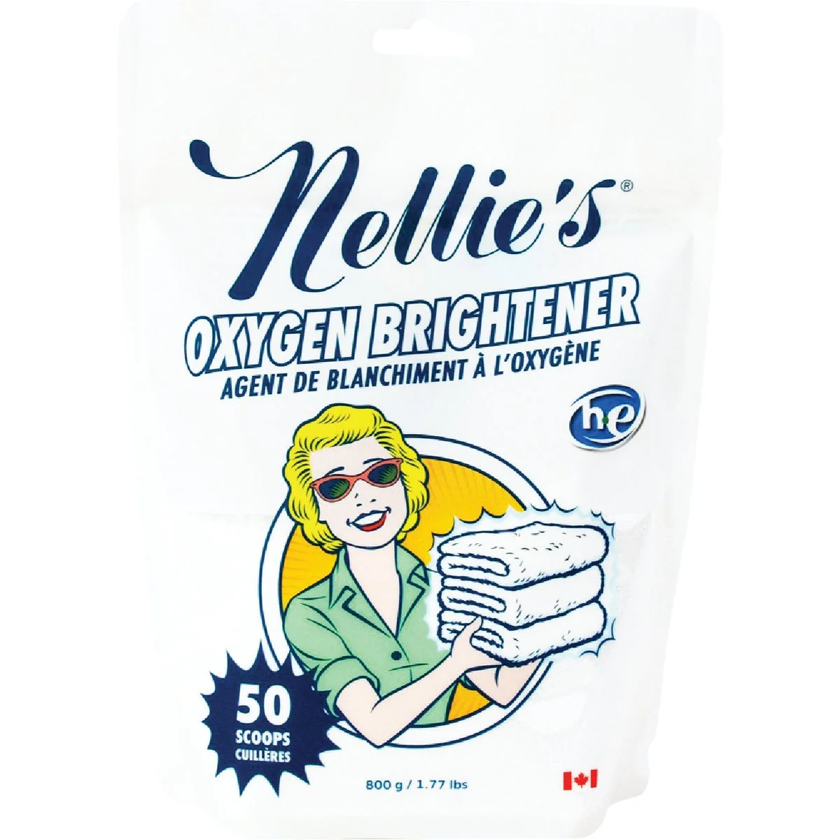 Selected Nellie's 50-Scoop Powder Oxygen Brightener Traditional