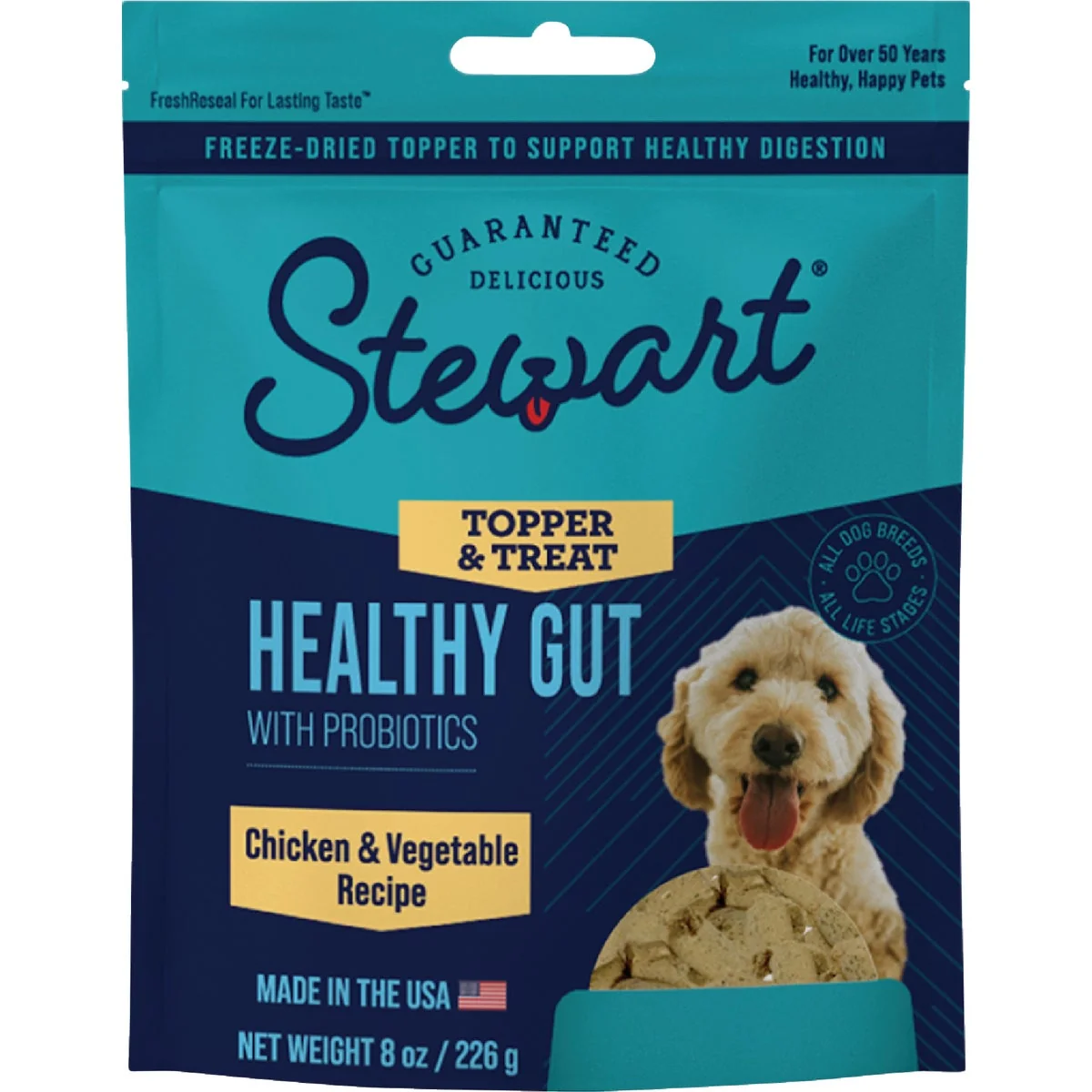 Stewart's Healthy Gut 4 Oz. Chicken Dog Food Topper Practical