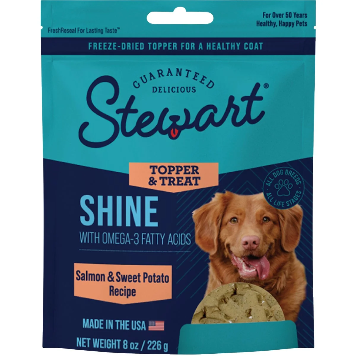Advanced Stewart's Shine 4 Oz. Salmon Dog Food Topper Elite
