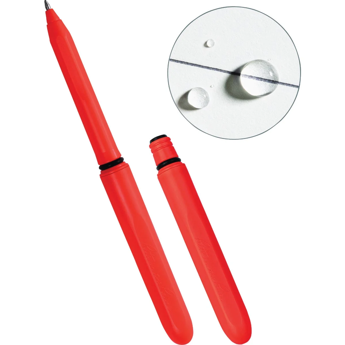 Functional Rite in the Rain Orange All-Weather Pocket Pen Black Ink 2-Pack Superior
