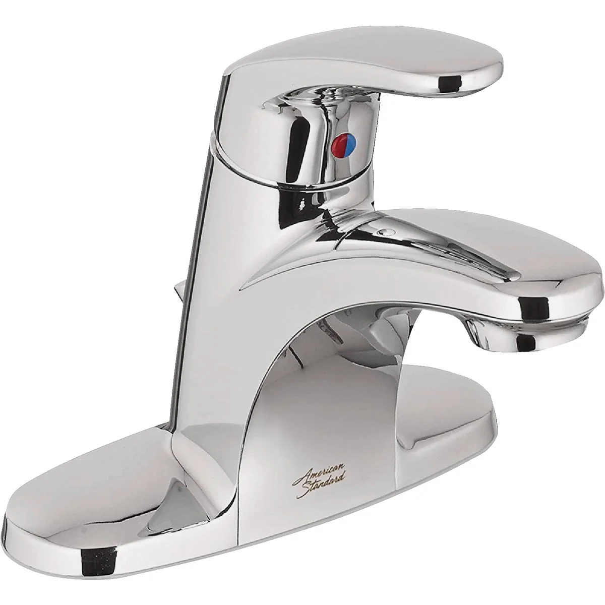 Consistent American Standard Cadet Chrome 1-Handle Lever 4 In. Centerset Bathroom Faucet with Pop-Up Reliable