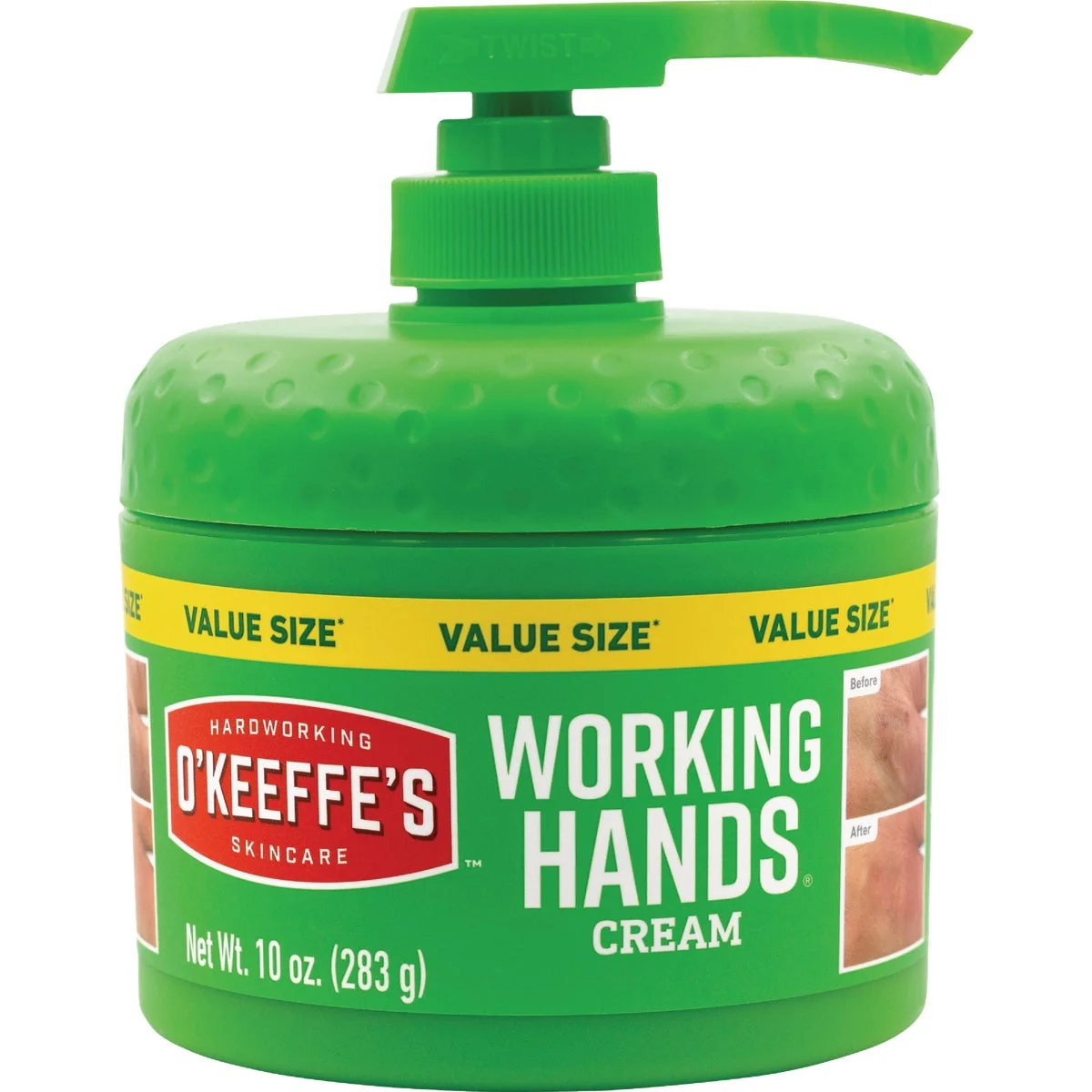 Relaxed O'Keeffe's Working Hands 10 Oz. Hand Cream Pump Excellent