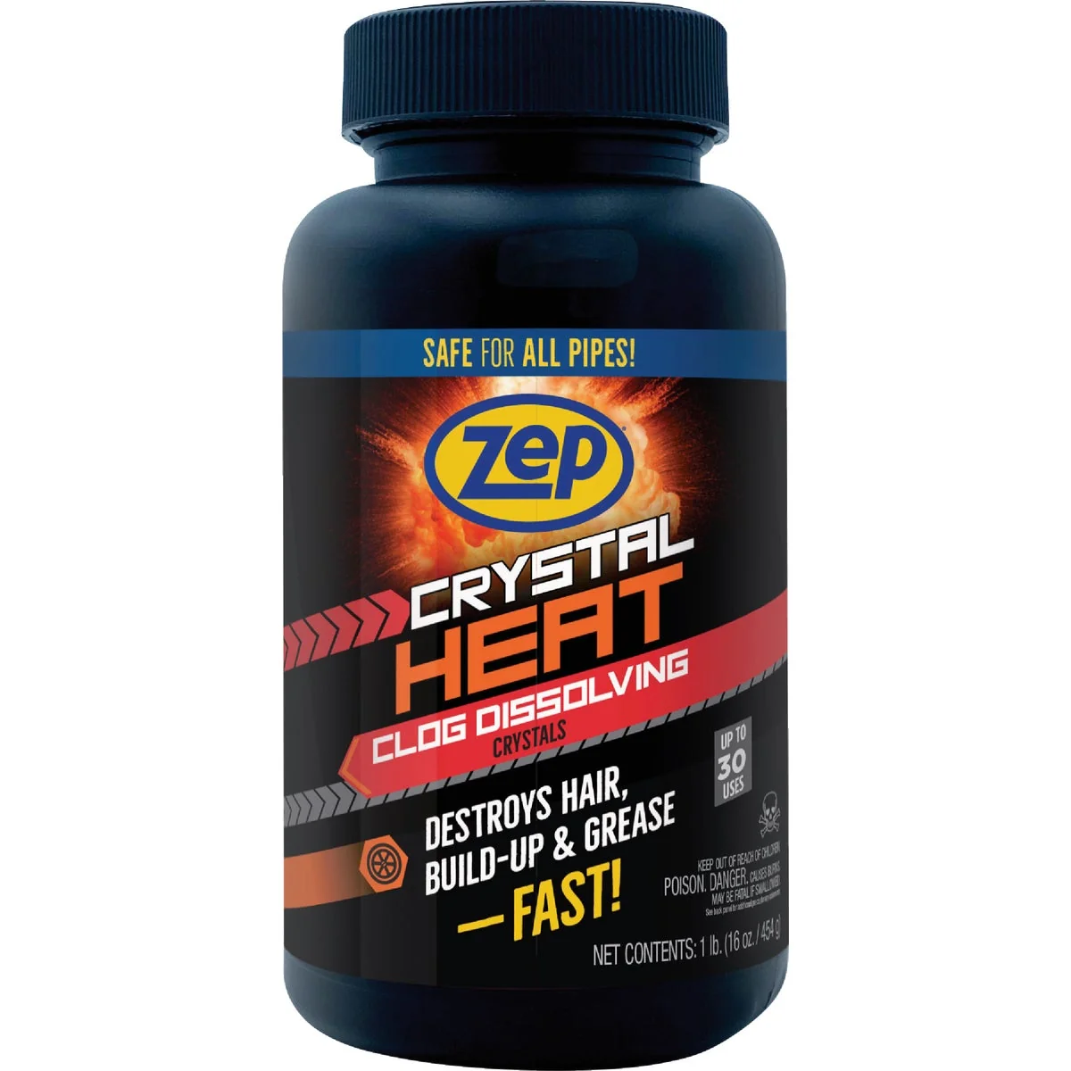 Superior Zep Commercial Crystal Heat 1 Lb. Drain Opener Proven