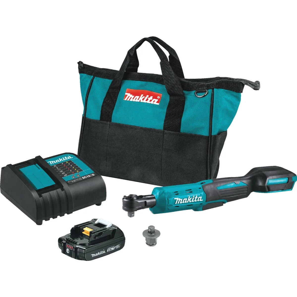 Fine Crafted Makita 18V LXT Lithium-Ion 3 8 In. 1 4 In. Cordless Ratchet Kit Quality