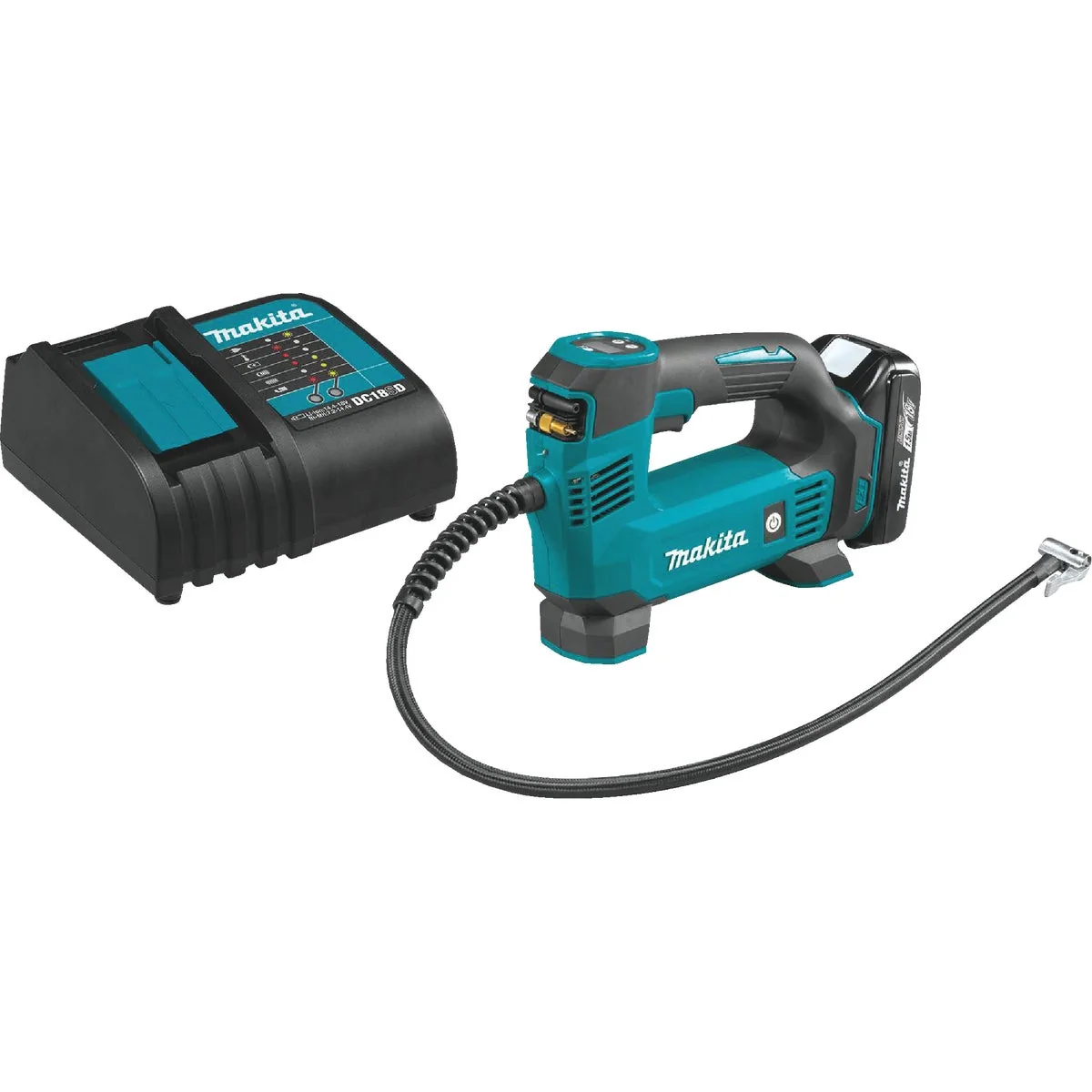 Sophisticated Makita 18V LXT Lithium-Ion 120 psi Cordless Inflator Kit Sustainable