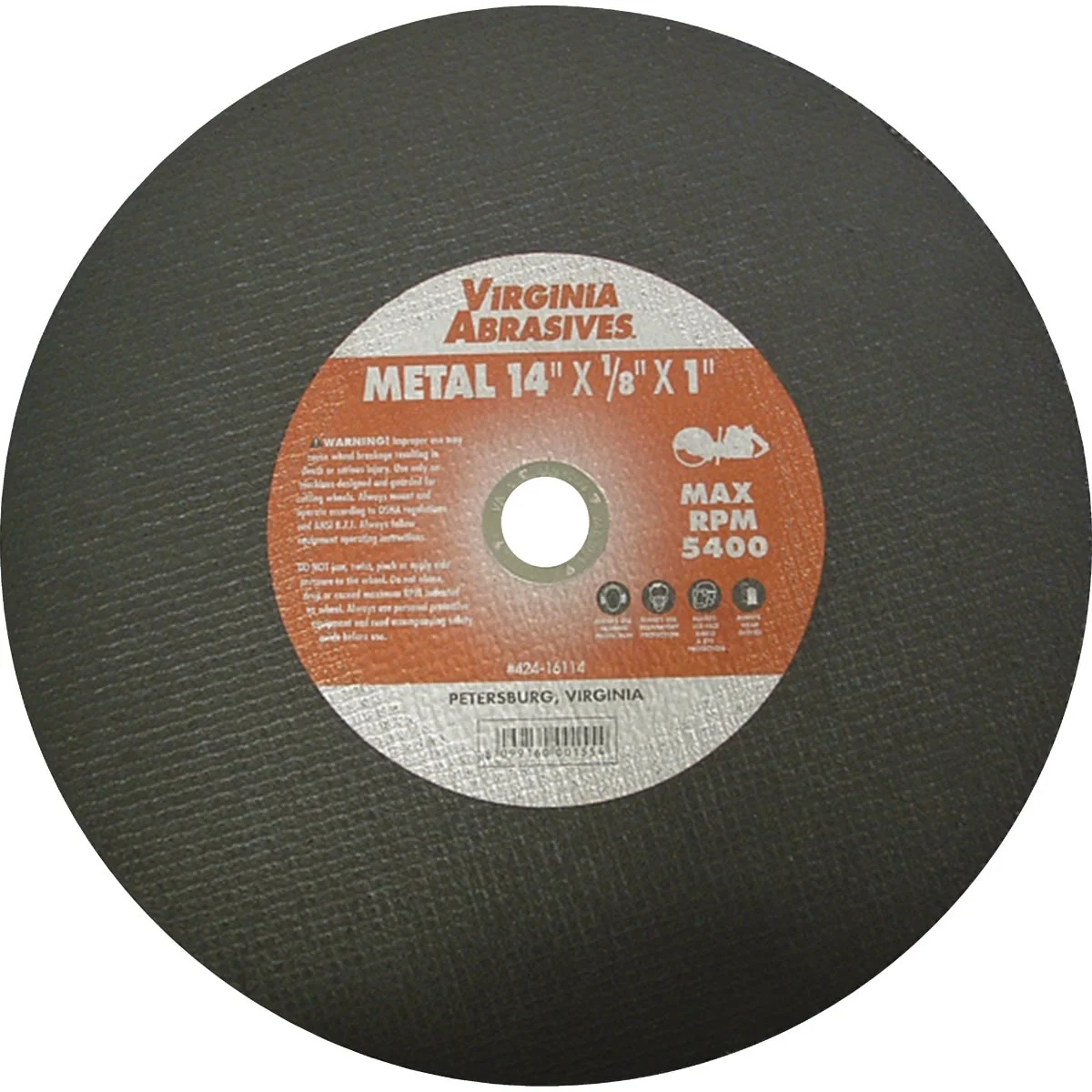 Selected Virginia Abrasives 14 In. Abrasive Masonry Cut-Off Wheel Elite