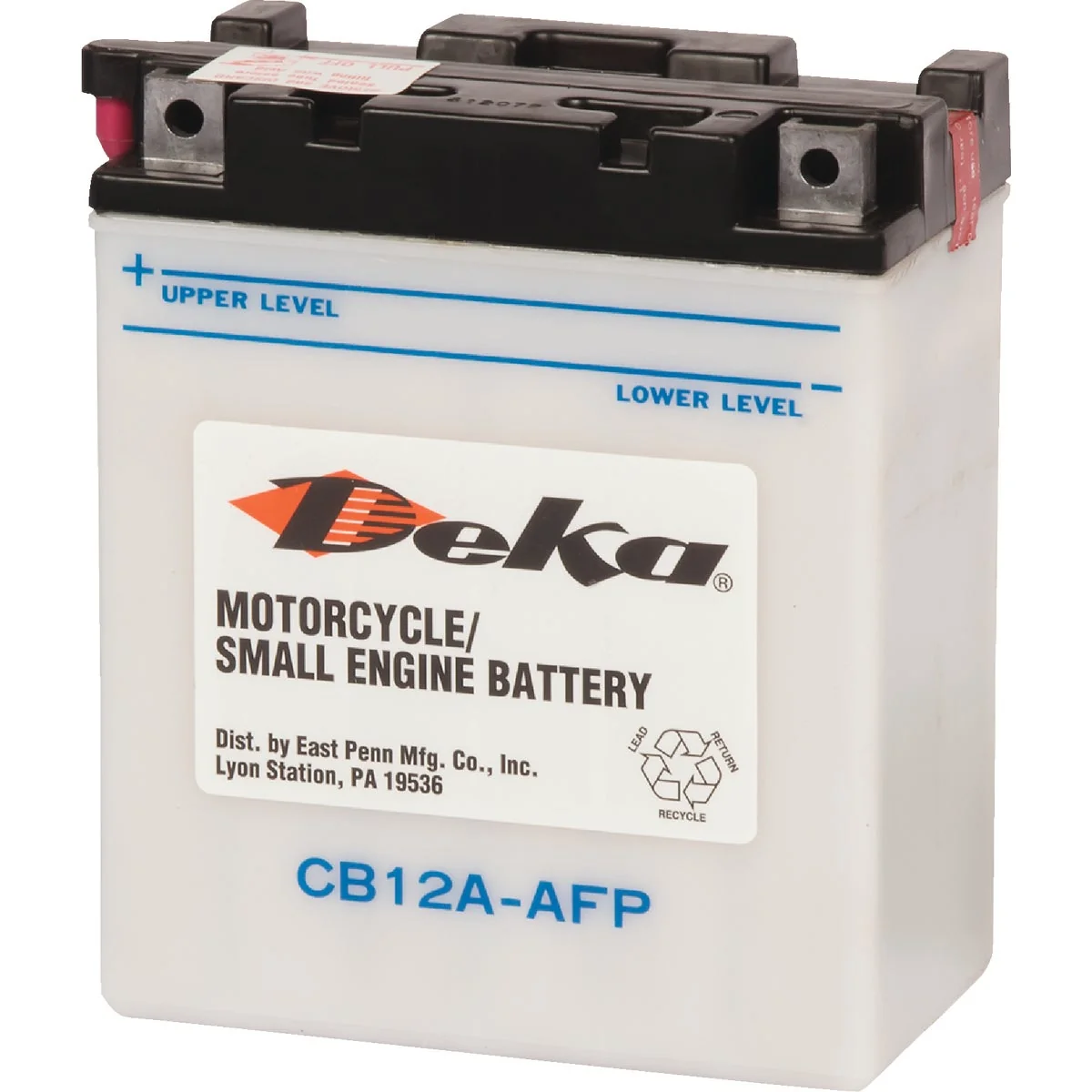 Original Design Deka 12-Volt 12 AH Powersport Battery Left Front Positive Terminal Powerful