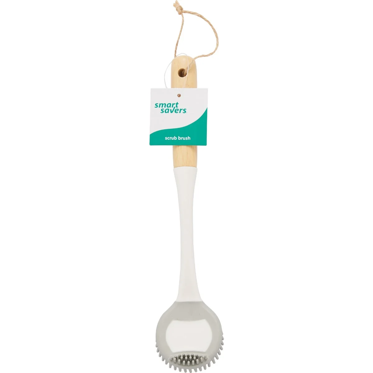 Certified Smart Savers Wood Handle Scrub Brush Lightweight