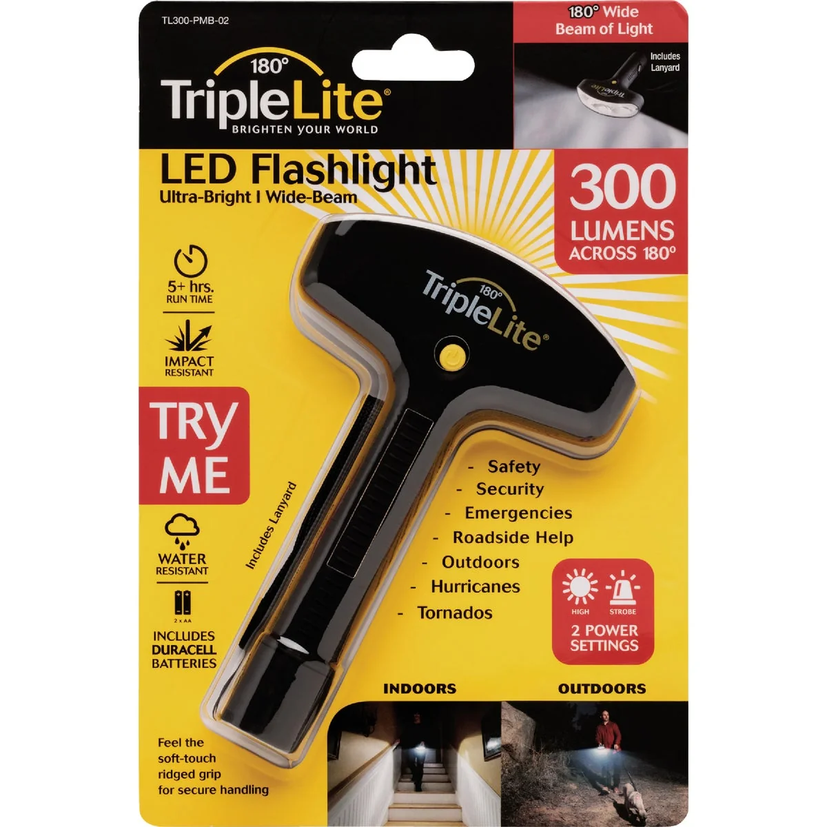 Exceptional TripleLite 300 Lm.180 Deg LED Flashlight Easy-to-Use