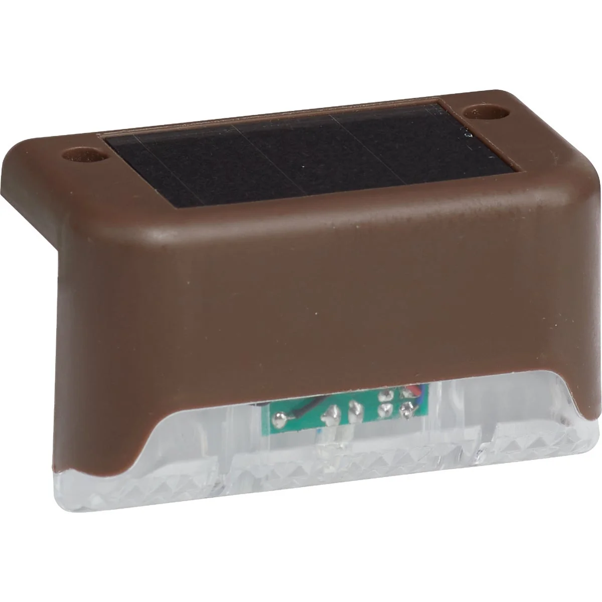 Casual Brown Plastic Solar Deck Light 3-Pack Reliable