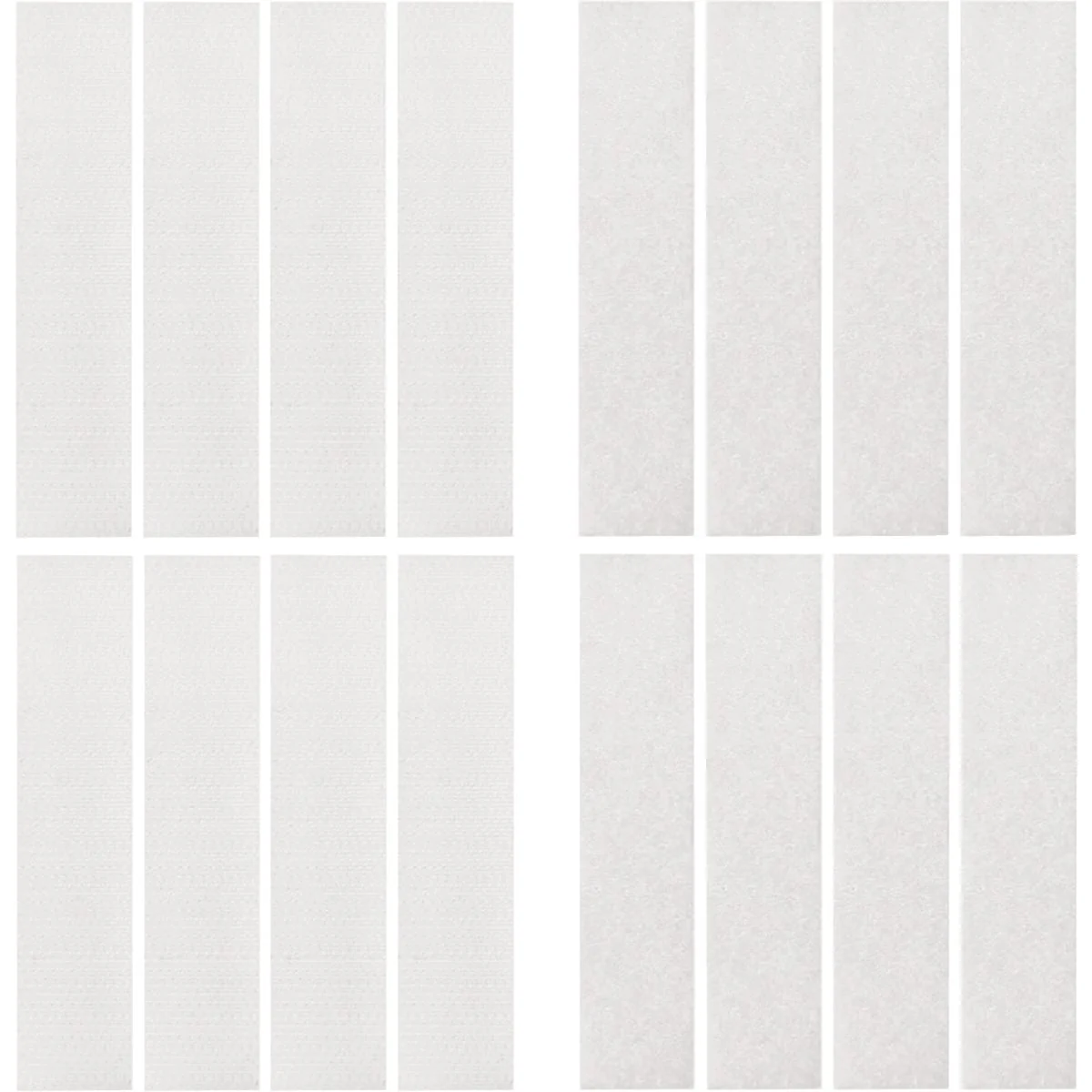 World-Class Wrap-It Storage Stick 'Em 3 4 In. x 3-1 2 In. White Hook Loop Strip 8 Ct. Certified