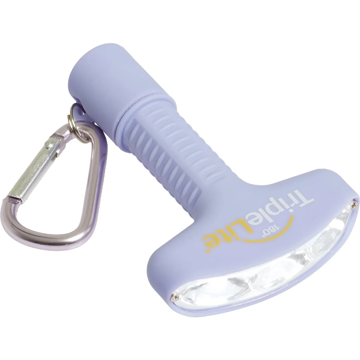 User-Friendly TripleLite 50 Lm. Lilac 180 Deg Mini LED Flashlight with Carabiner Advanced