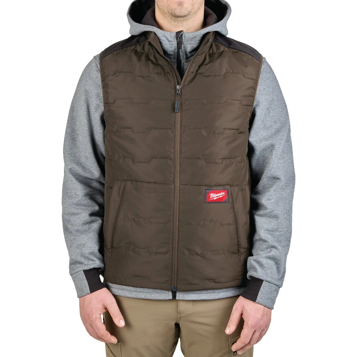Unique Milwaukee FLEX Men's Medium Brown Lightweight Insulated Vest Quality