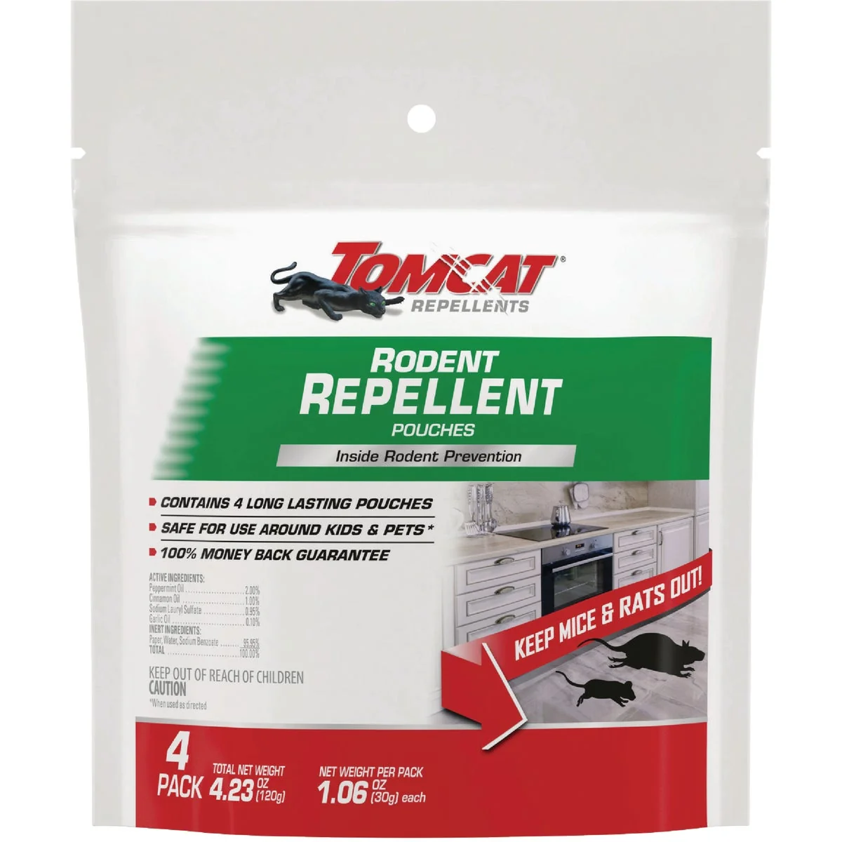 Premium Tomcat Rodent Repellent 4-Pack Official
