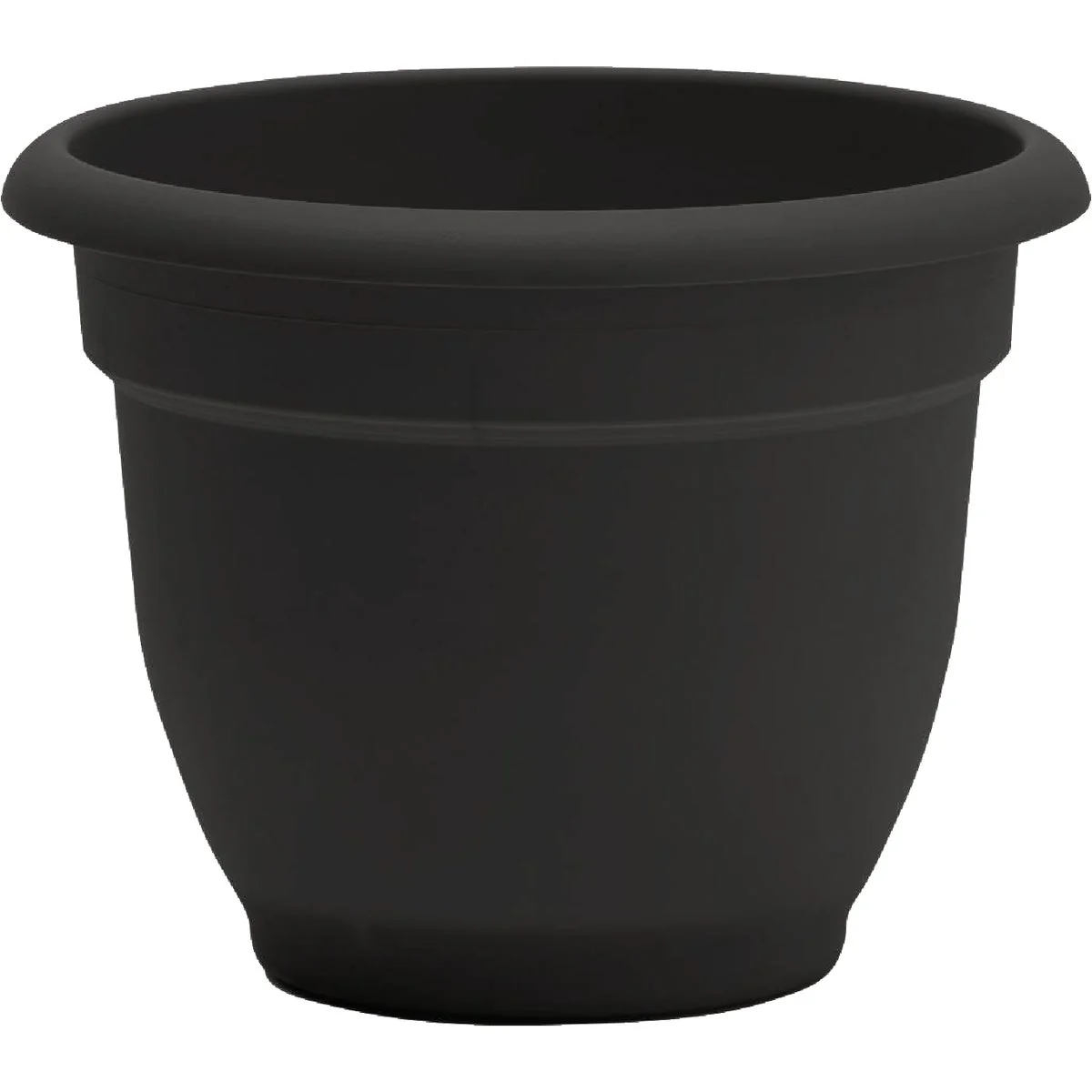 High-End Bloem Ariana 12 In. Black Planter High-Grade