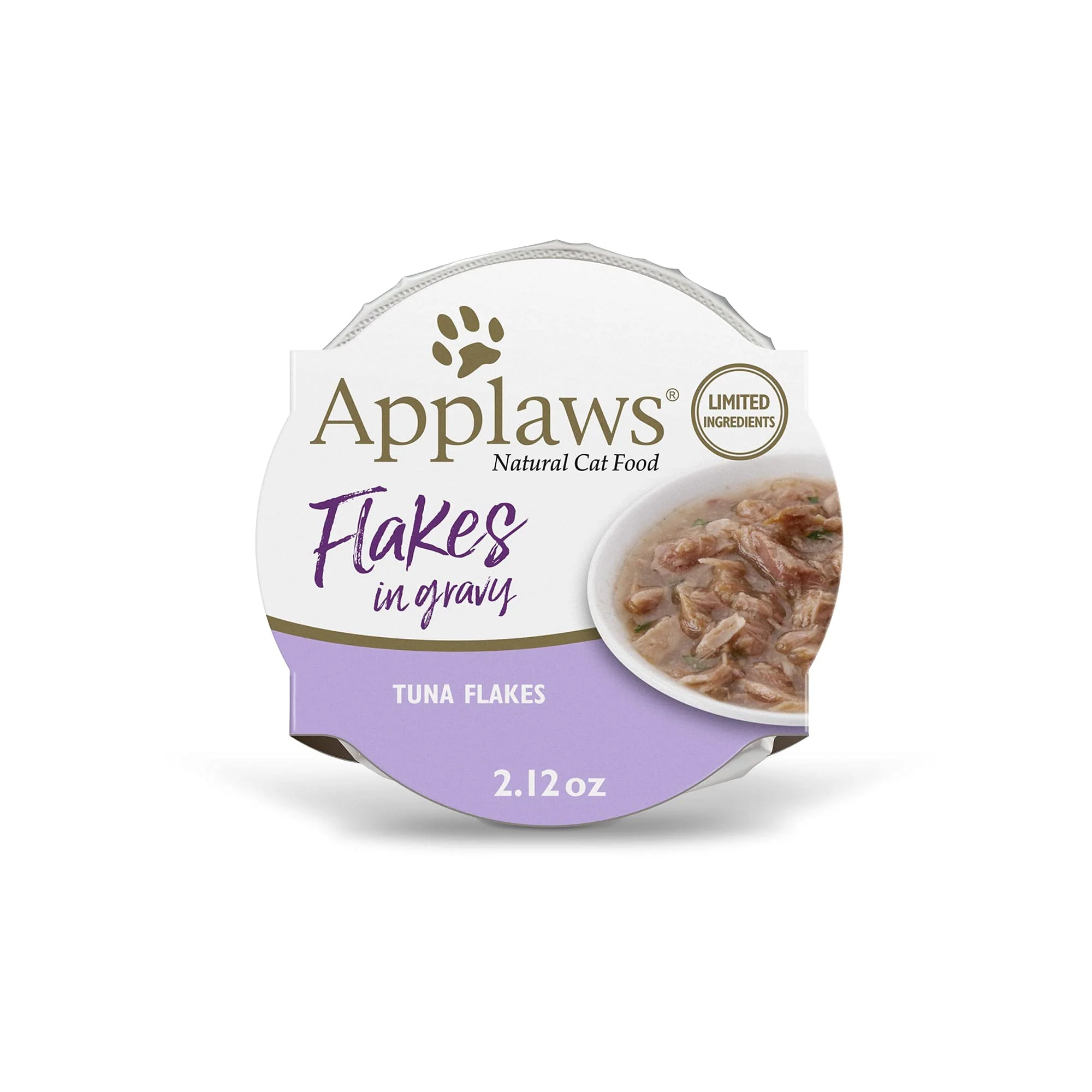 Soft Applaws Natural Wet Cat Food Pots — Tuna Flakes in Gravy Limited Ingredient 18 x 2.12oz Lightweight