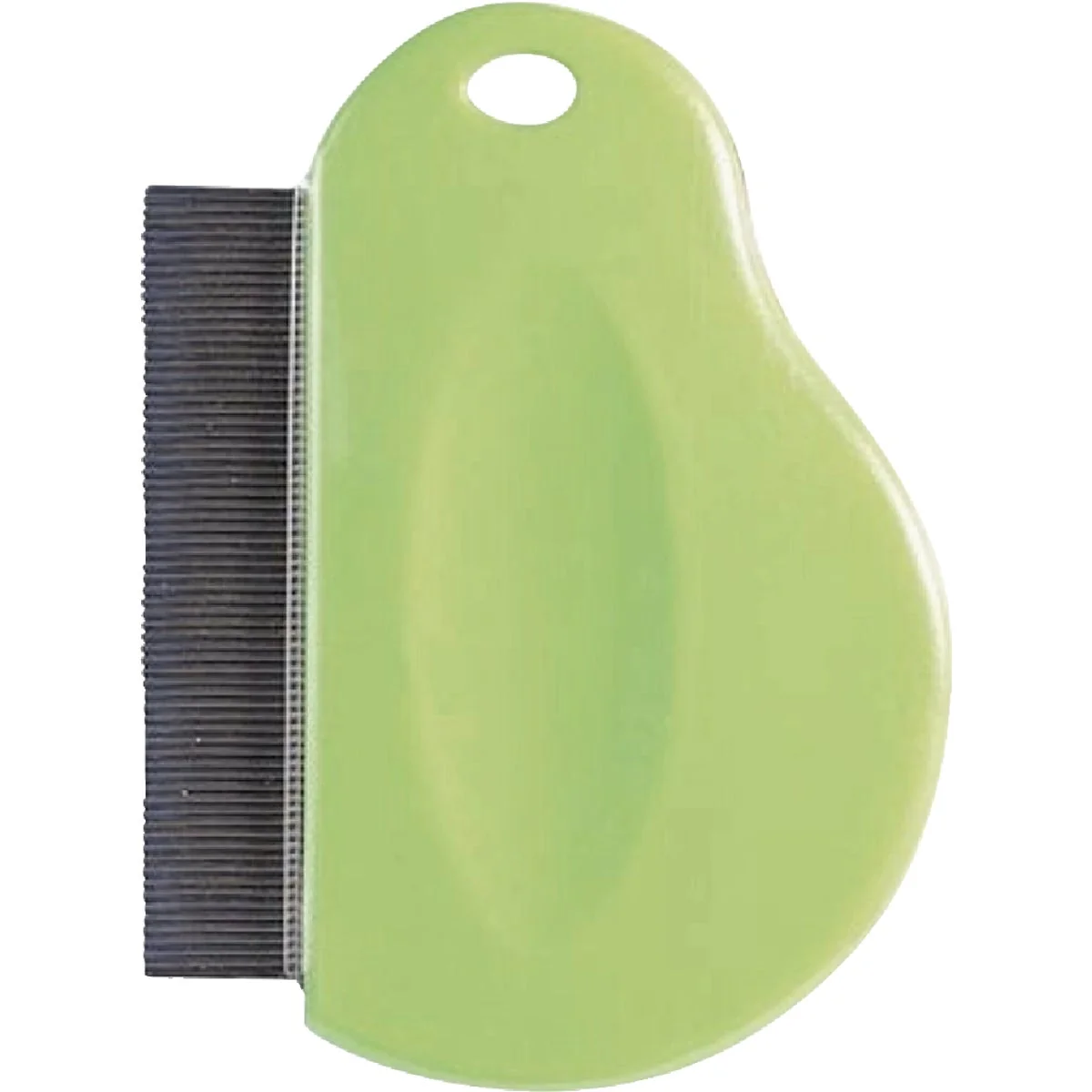 Fine Crafted U-groom Contoured Grip Flea Comb Green