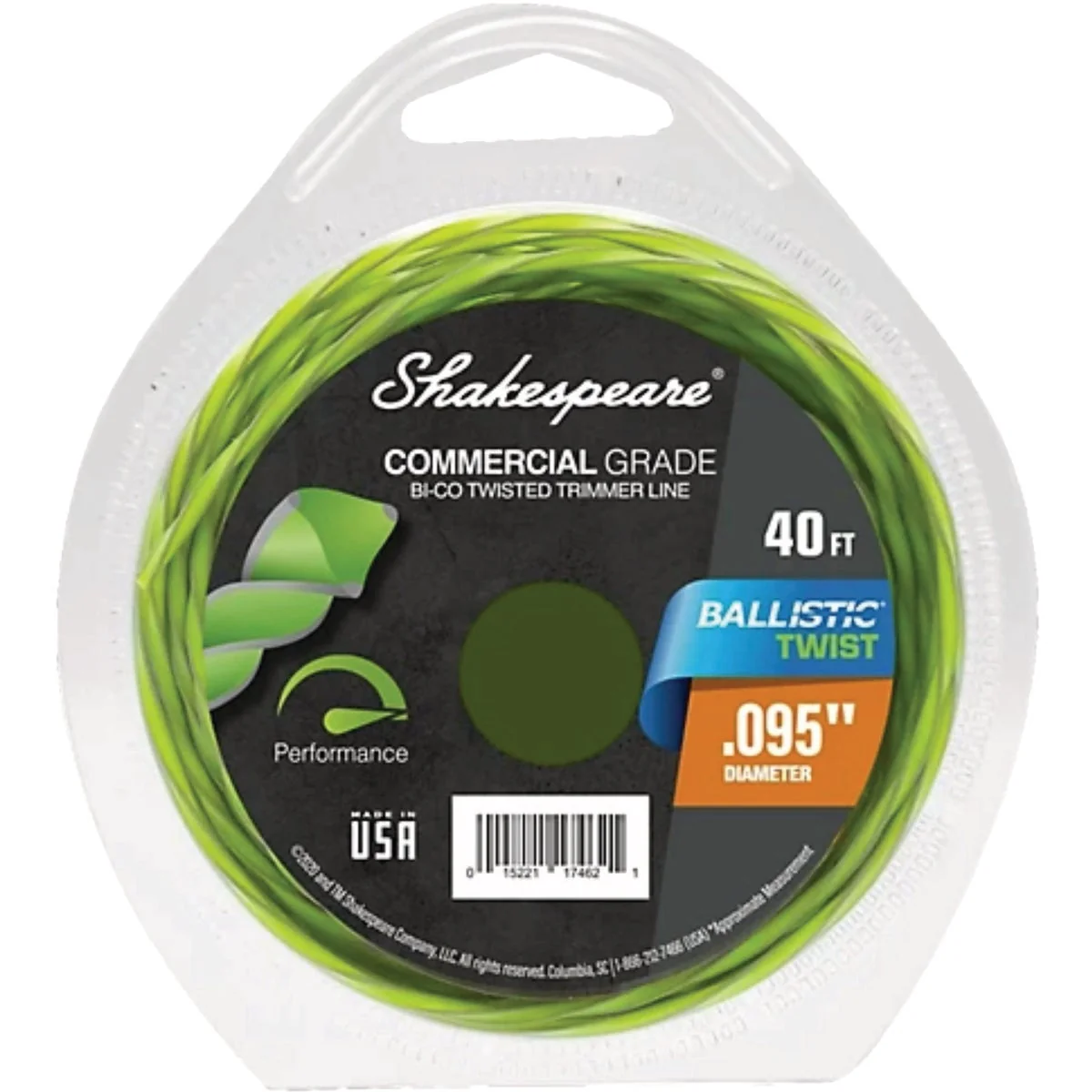 World-Class Shakespeare Ballistic Twist 0.095 In. x 40 Ft. Trimmer Line Elegant