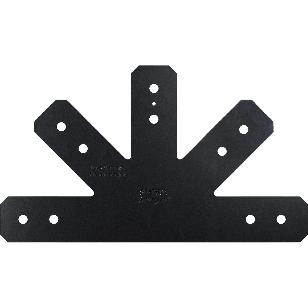 Contemporary Simpson Strong-Tie Black Powder-Coated Gable T-Plate Sophisticated