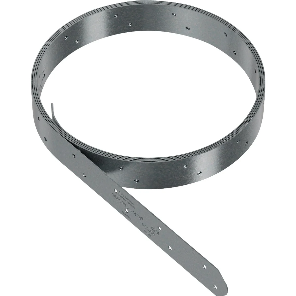 Natural Simpson Strong-Tie 200 Ft. 18 ga Galvanized Steel Coiled Strapping Detailed