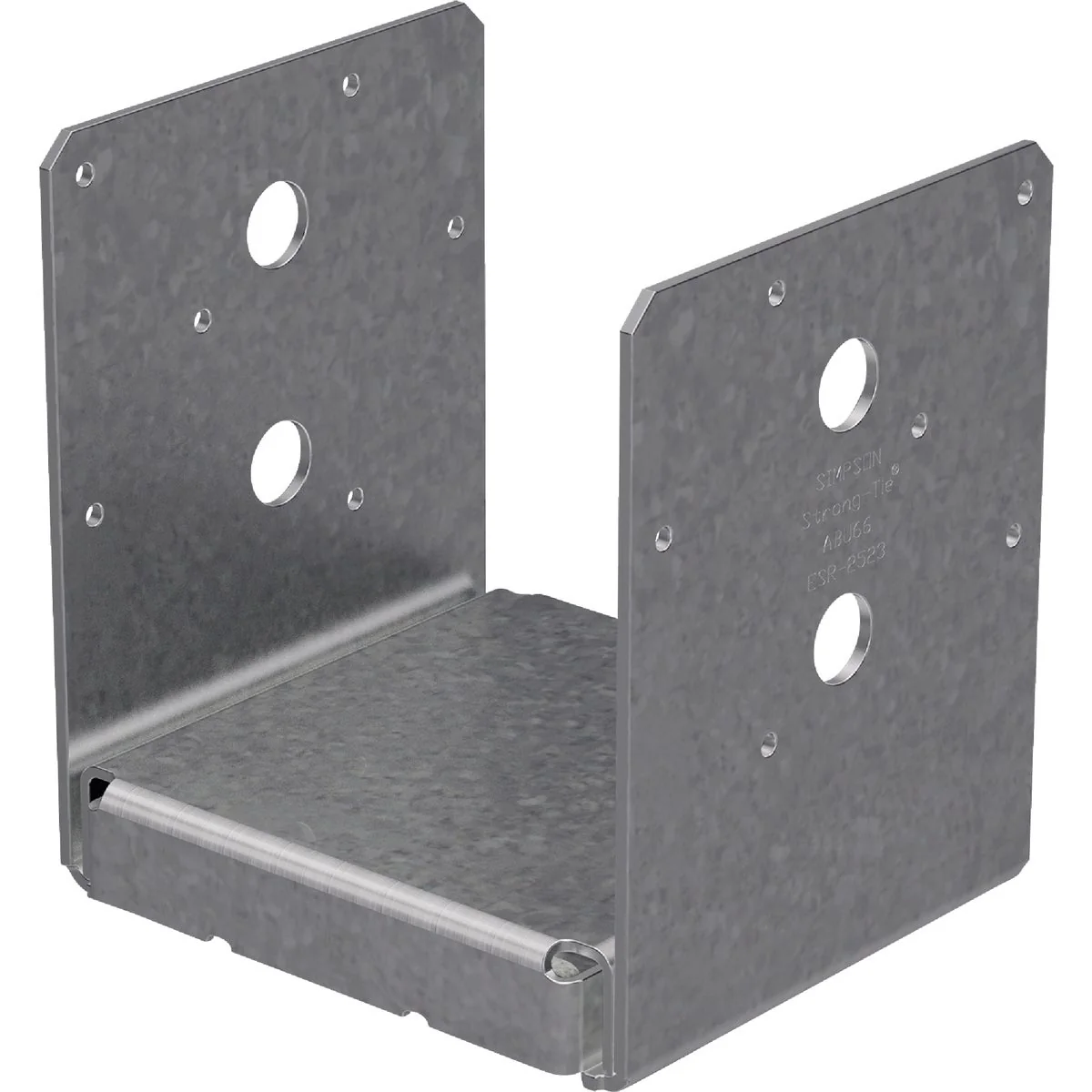 Detailed Simpson Strong-Tie ABU ZMAX Galvanized Adjustable Standoff Post Base for 6x6 Rough Modern