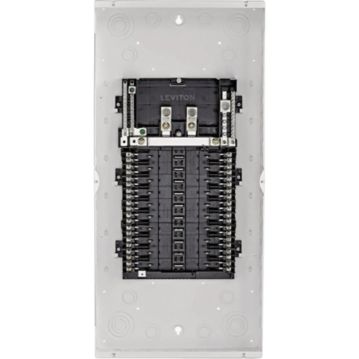 Prestigious Leviton 125A 20-Space Indoor Load Center with Main Lugs Responsible