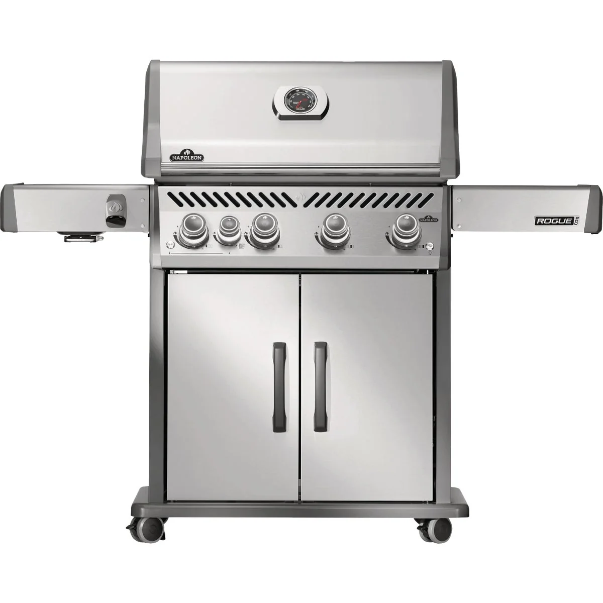 Environmentally Friendly Napoleon Rogue Pro 525 4-Burner Natural Gas Grill with Infrared Side Burner Stainless Steel Easy-to-Use