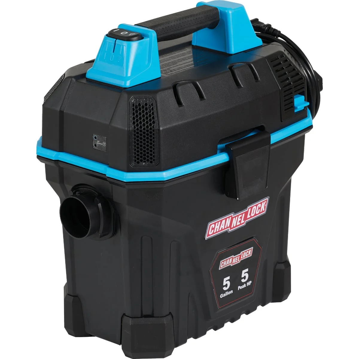 Natural Channellock 5 Gal. 5.0-Peak HP Wall Mount Wet Dry Vacuum Refined