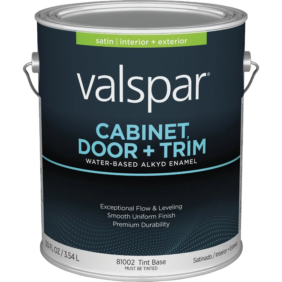 Next-Generation Valspar Cabinet Door Trim Waterborne Alkyd Satin Interior Exterior Enamel Tint Base 1 Gal. Breathable