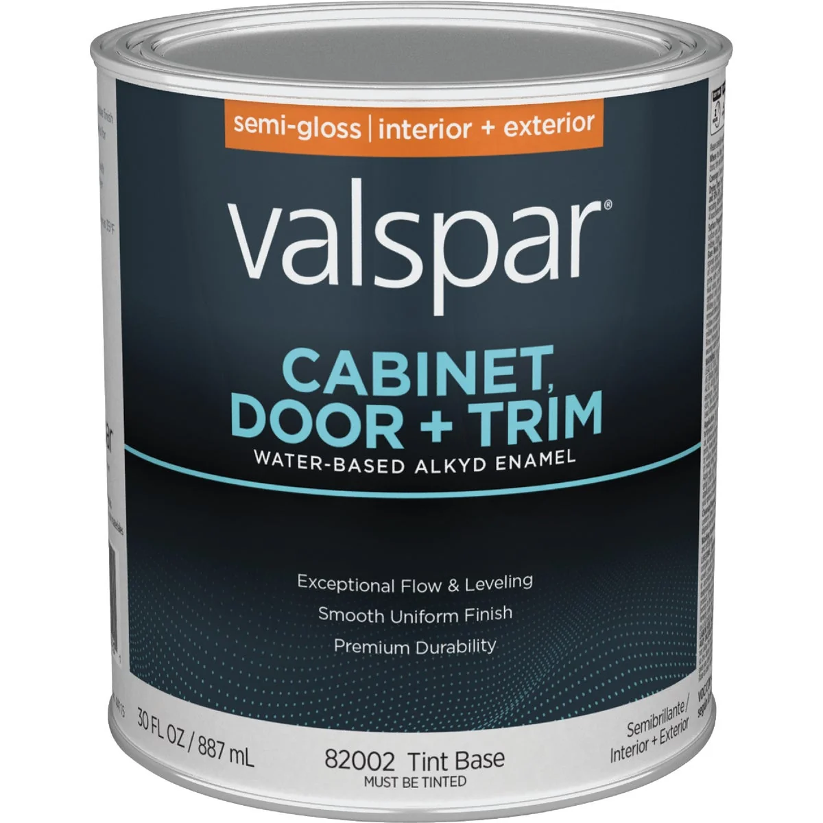 High-End Valspar Cabinet Door Trim Waterborne Alkyd Semi-Gloss Interior Exterior Enamel Tint Base 1 Qt. Optimized