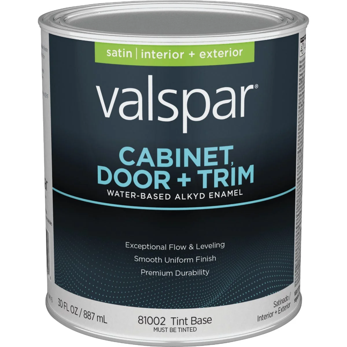 Natural Valspar Cabinet Door Trim Waterborne Alkyd Satin Interior Exterior Enamel Tint Base 1 Qt. Responsible