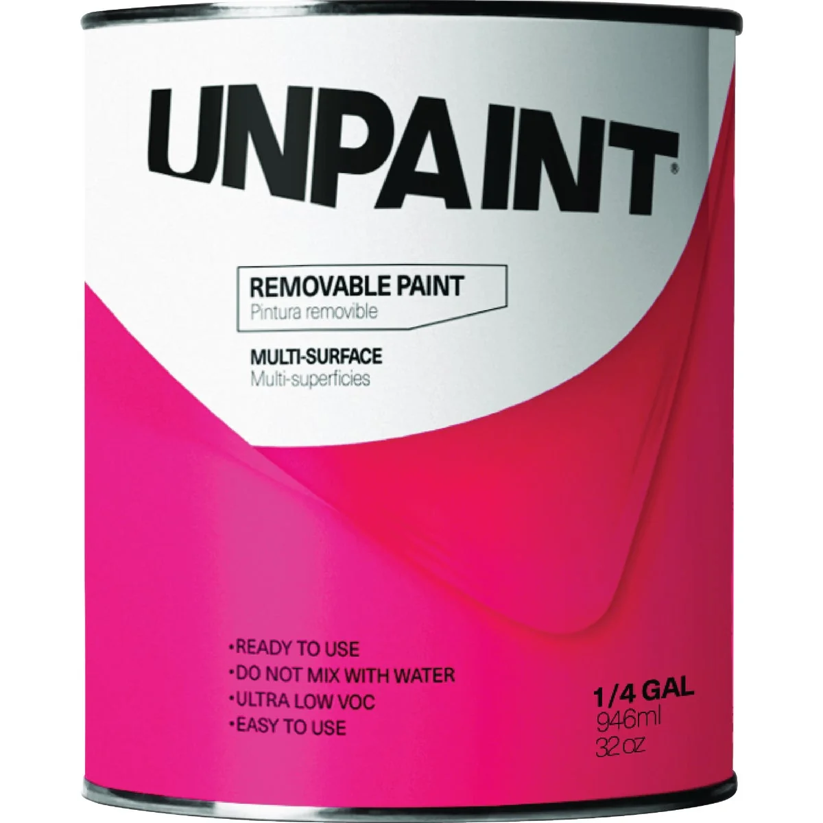 Clean Unpaint Removable Water Base Matte Interior Wall Paint Clear Base 1 Qt. Exclusive