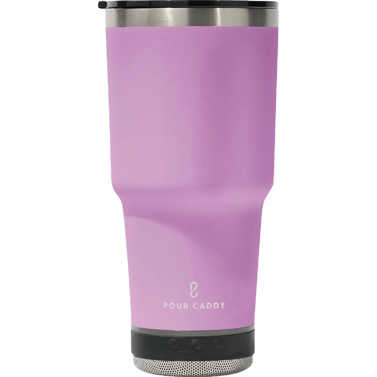 Crafted Pour Caddy Go Caddy 28 Oz. Pink Insulated Tumbler with Speaker Clean