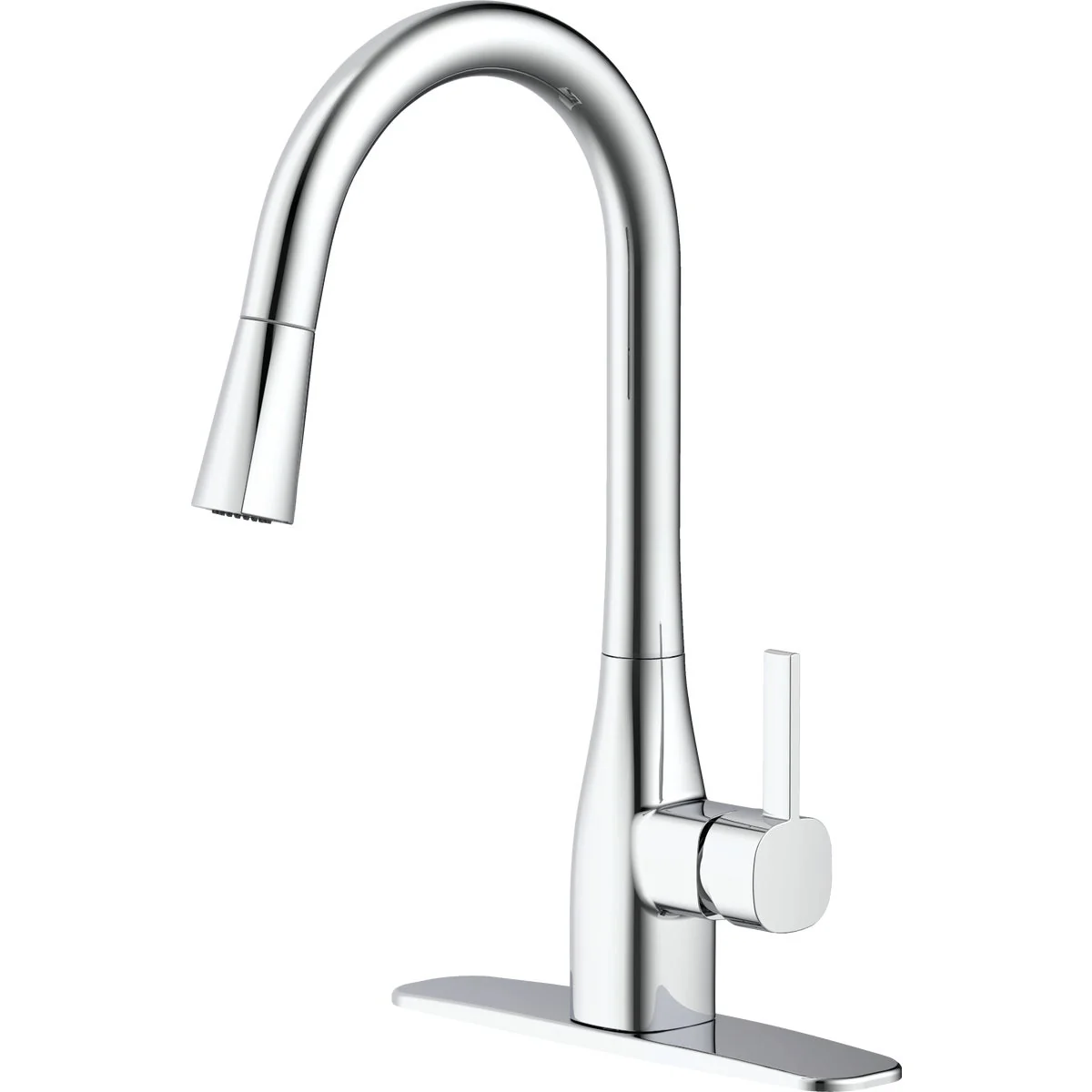 Stylish Home Impressions 1-Handle Pull-Down Kitchen Faucet Chrome Excellent