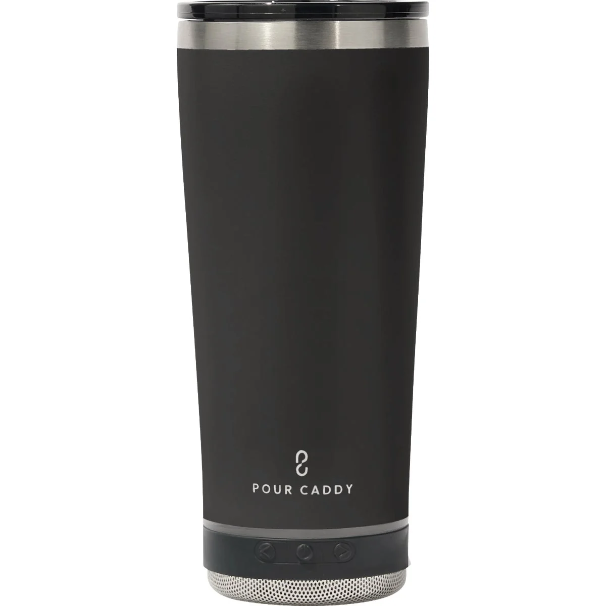 Consistent Pour Caddy Go Caddy 18 Oz. Black Insulated Tumbler with Speaker Trusted