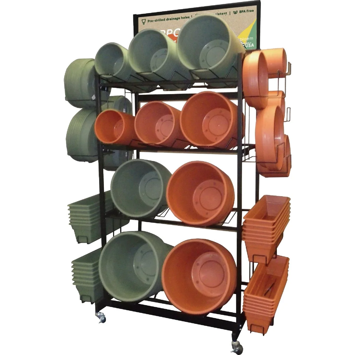Organic Bloem Terra 8 In. to 16 In. Planter Display 304-Piece Pure