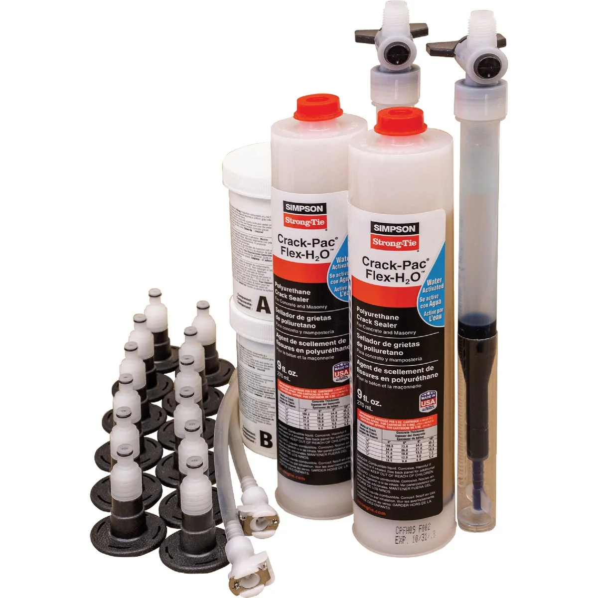 Functional Simpson Strong-Tie 9 Oz. Crack-Pac Flex-H2O Polyurethane Concrete Sealant Kit Long-Lasting