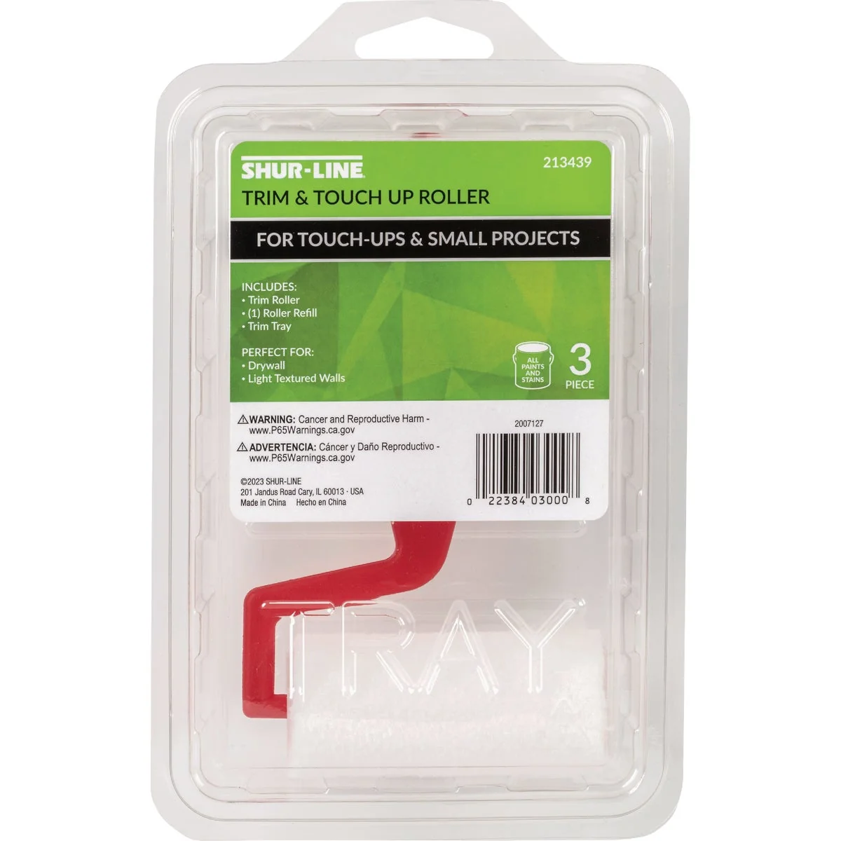 Optimized Shur-Line Trim Touch Up Roller Frame 3 In. Roller Cover Paint Tray Practical
