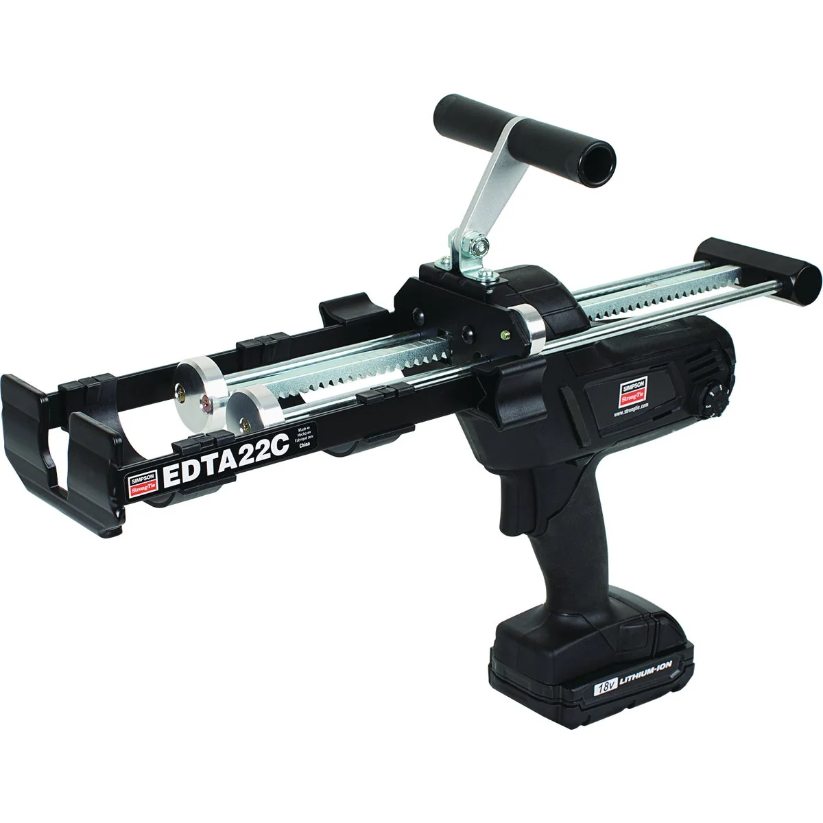 Minimalist Simpson Strong-Tie 22 Oz. Cartridge Epoxy Dispensing Tool Kit with 2 18V Batteries Charger Superior