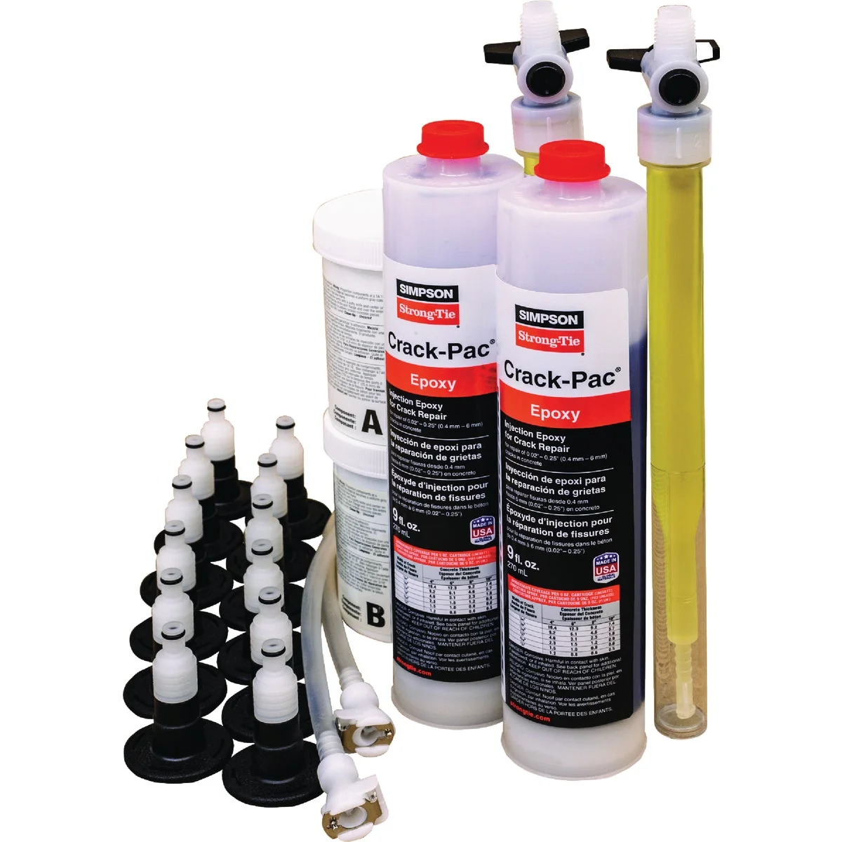 Consistent Simpson Strong-Tie Crack-Pac 9 Oz. Epoxy Injection Kit Recyclable