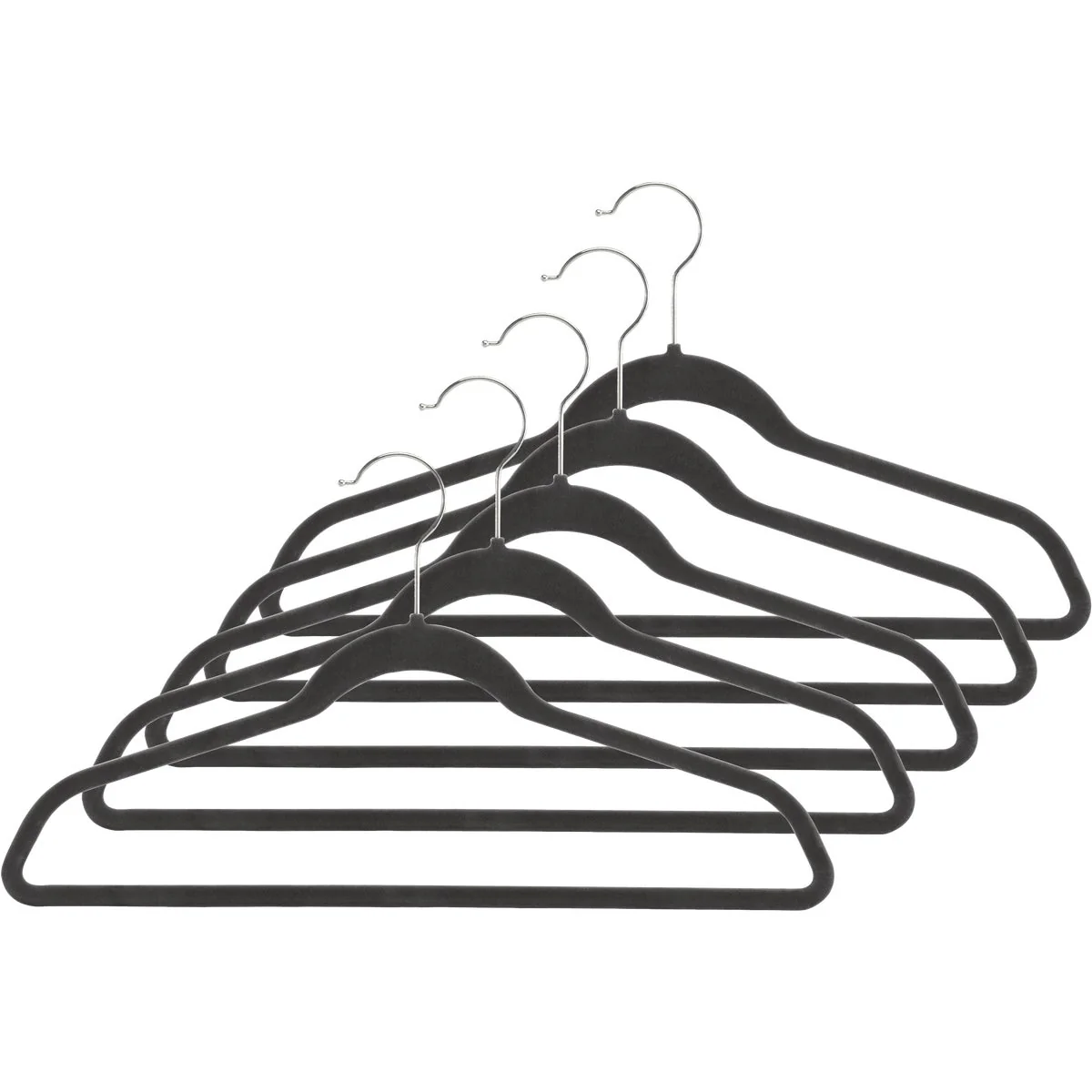 Sophisticated Whitmor Flocked Hangers 5-Pack Official