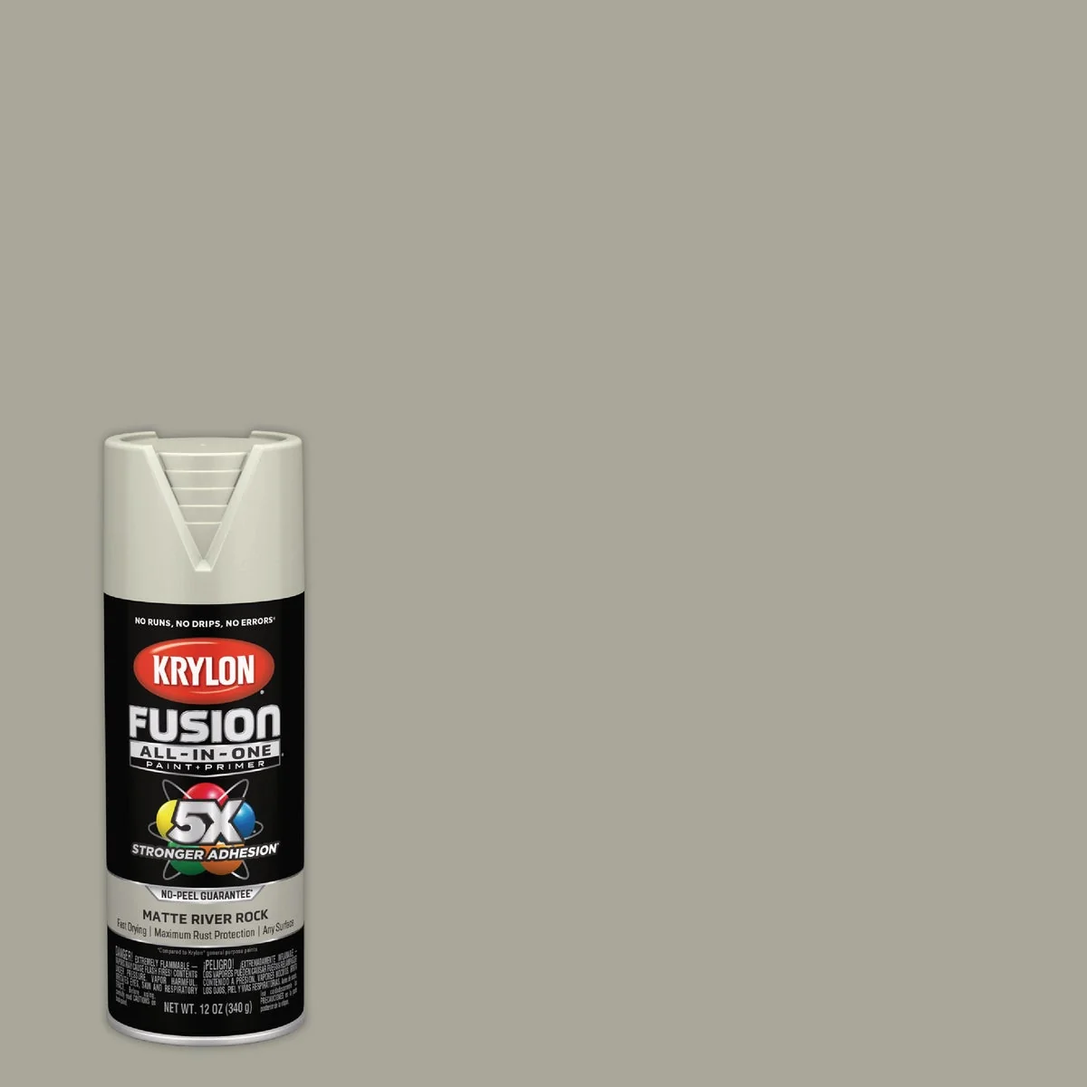 World-Class Krylon Fusion All-In-One 12 Oz. Matte Spray Paint River Rock Organic