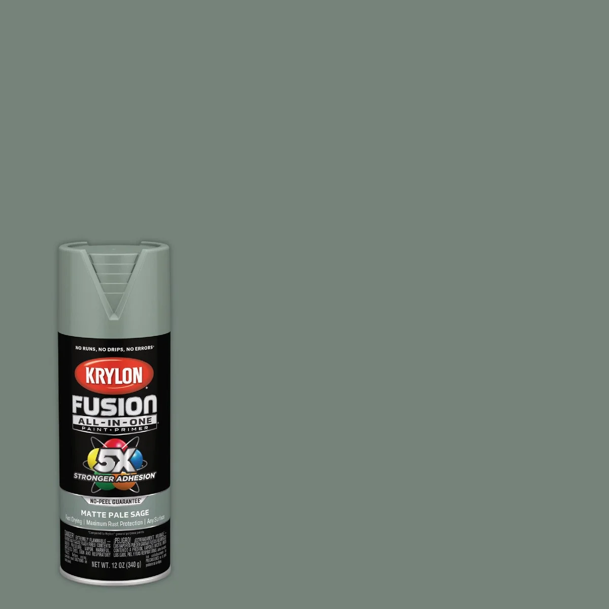 Prestigious Krylon Fusion All-In-One 12 Oz. Matte Spray Paint Pale Sage Durable