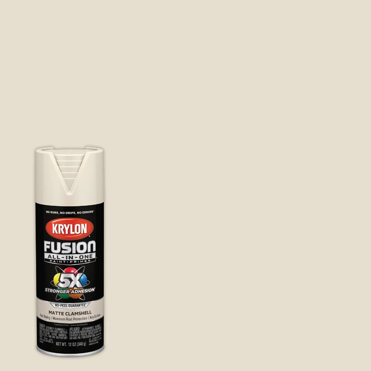 Dependable Krylon Fusion All-In-One 12 Oz. Matte Spray Paint Clamshell Minimalist