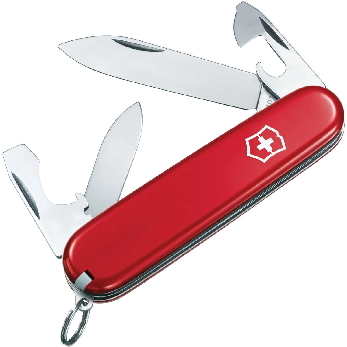 Certified Victorinox Recruit 10-Function 3.3 In. Red Swiss Army Knife Dependable